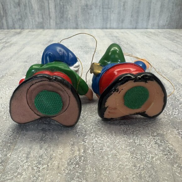 Disney the Seven Dwarfs Vintage 3” PVC Toy Figures/Ornaments 1980’s Christmas - Picture 7 of 10